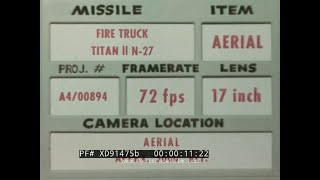 1963 TITAN II MISSILE LAUNCH TEST  VANDENBERG AIR FORCE BASE  XD91475b