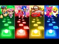 Paw Patrol Team vs Sonic Team vs Cars Team vs Baby Shark Pinkfong Team - Tiles Hop EDM Rush