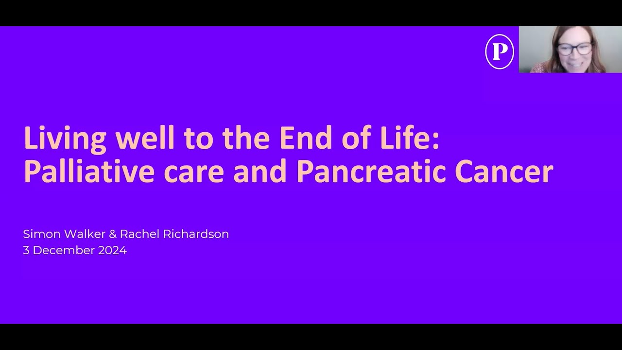 Living well to the end of life: Palliative care for pancreatic cancer ...