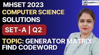How to find Codeword if Generator Matrix is given
