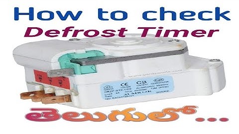 How to test defrost timer