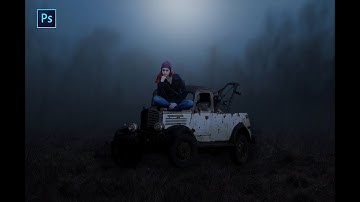 Photoshop Manipulation Tutorial - Dramatic Alone (#photoshop)