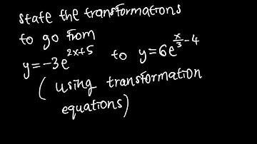 How to Describe Transformations (VCE Methods) — Using Transformation Equations (1/2)
