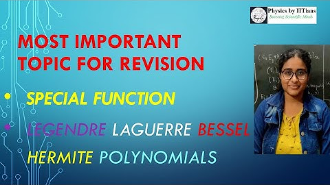 Special Functions in Differential Eq 👉Legendre Hermite Bessel Laguerre Polynomials👉 CSIR-NET 2020