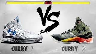 Under Armour Curry 1 vs Under Armour Curry 2