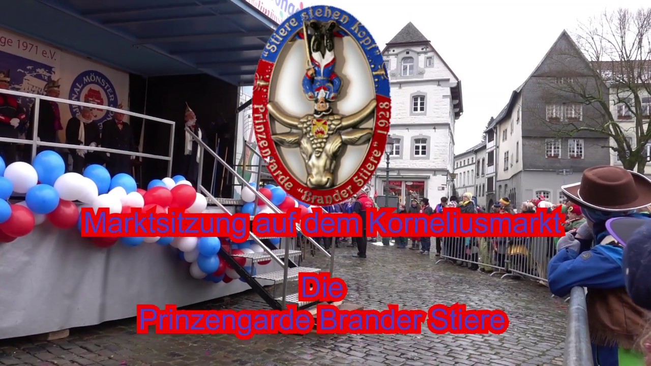 Prinzengarde Brander Stiere auf dem Korneliusmarkt