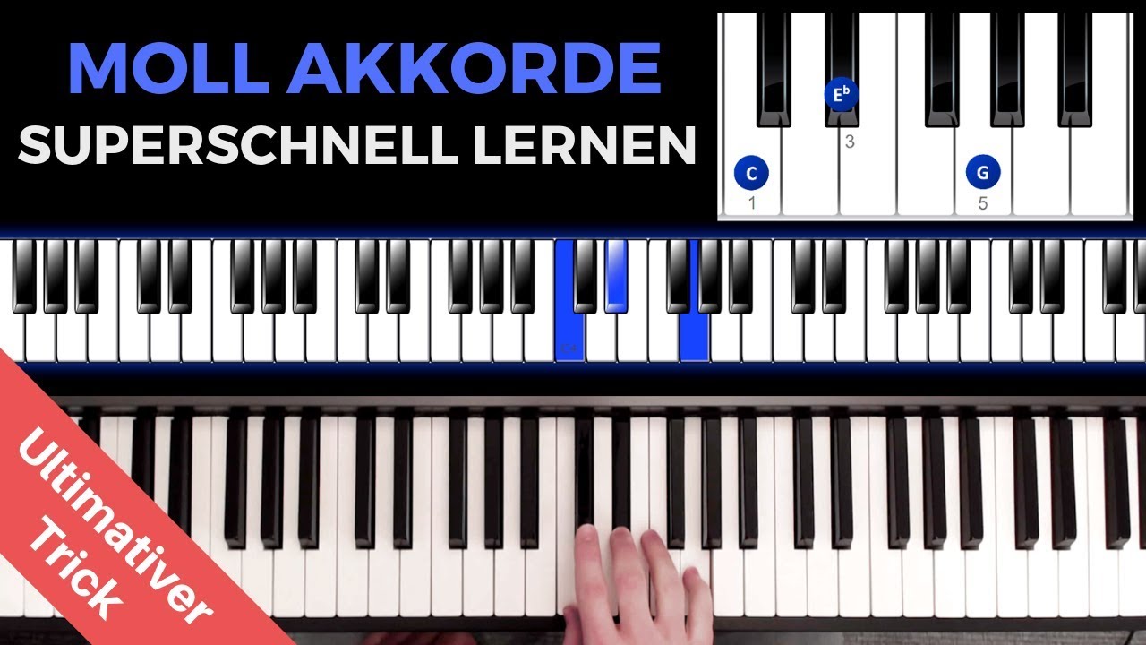 Alle Moll Akkorde In 5min Am Klavier Lernen Mit Diesem Trick Gelingt S Youtube