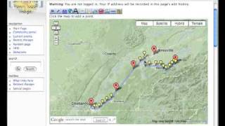 Create map paths with google maps and mediawiki