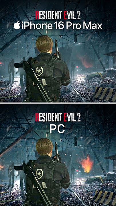 Resident Evil 2 Remake iPhone 16 Pro Max vs PC