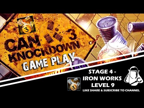 Can knockdown 3 Gameplay Walkthrough | Ironworks - Level 9 | (Android/iOS) No Commentary #shorts