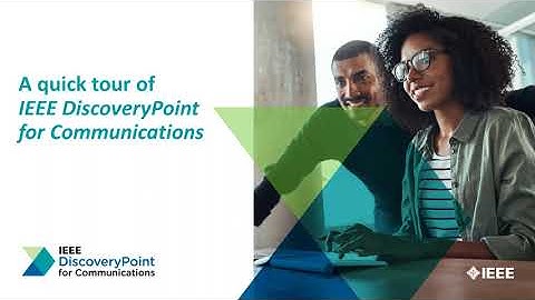 Quick Tour of IEEE DiscoveryPoint for Communications Platform- Korean