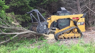 2018 Caterpillar 299D2 XHP skid steer mulcher