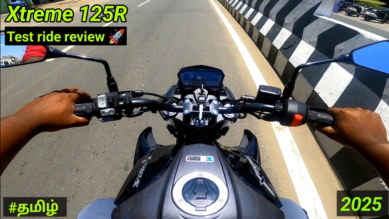 New Hero Xtreme 125 R 2025 single seat model|OBD 2B| Test ride review|price| 62 mileage in #தமிழ்