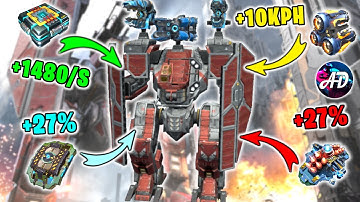 NEW ALL ROUNDER ARTHUR With NEW MAX TITAN Module ACCELERATOR +10 KPH!! - War Robots MK2 WR Gameplay