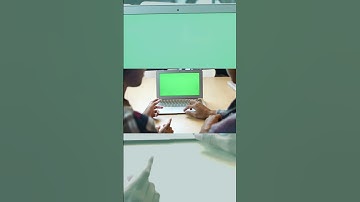 Two people using laptop green screen  #chromakey #greenscreen #youtubeshorts #ytshorts #shorts
