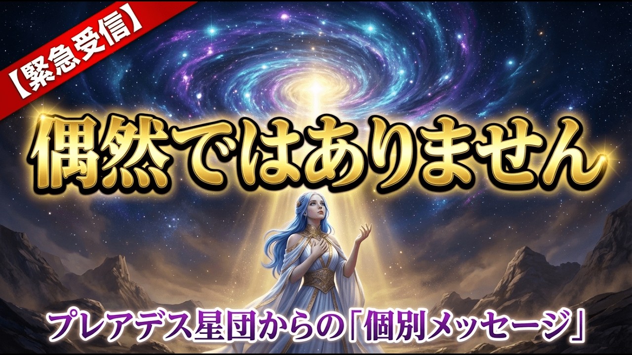 ※今、この動画を開いたあなたへ。プレアデス星団から「個別の緊急通信」が入りました。