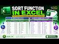 MS Excel - SORT Function | SORT Formula In Excel