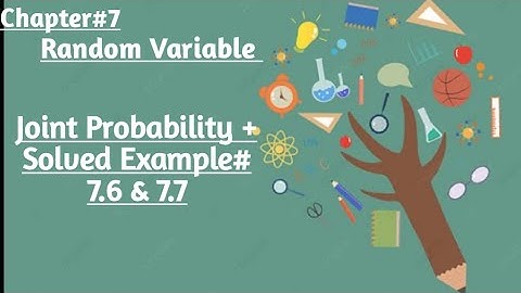 Joint Probability+Solved Example#7.6 to 7.7 By Sher Muhammad Chaudhry |Chapter#7 |Random Variables