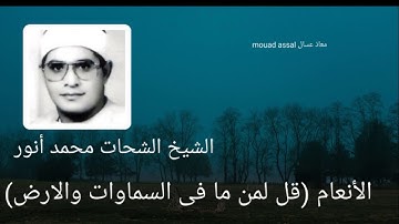 الشيخ الشحات عليه سحائب الرحمات ماتيسر من سورة الأنعام (قل من مافي السموات والأرض)