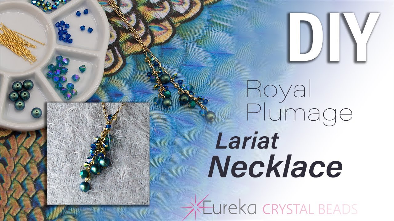 How to Make a Lariat Necklace with our Royal Plumage Bead Collection