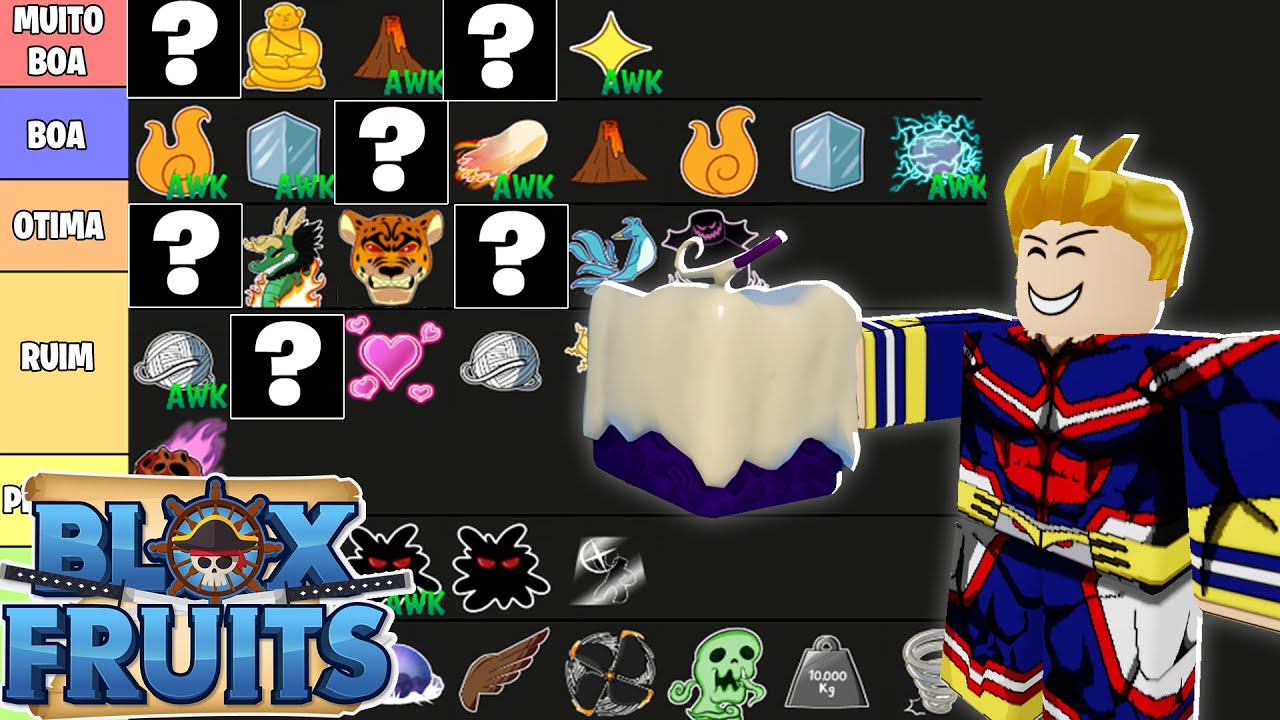 AS MELHORES FRUTAS para UPAR no BLOX FRUITS 17.3! TIER LIST 