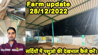 Farm Update 28/12/20222 सर्दियों में पशुओ की देखभाल कैसे करें।#raharfarm