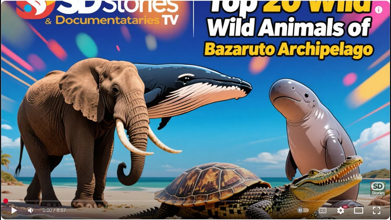 20 Animals of Bazaruto | Beast challenge Stories - YouTube