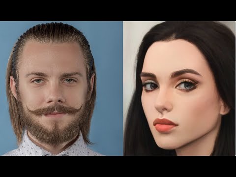 "Как из нарисованной девушки сделать живого парня и обратно?"