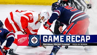 Red Wings @ Jets 12/20 | NHL Highlights 2023