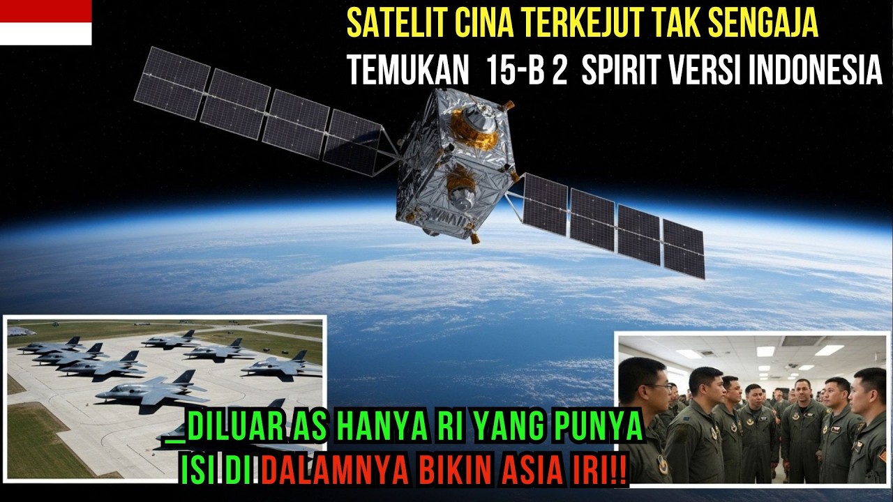 SATELIT BEIJING MENDADAK 'FREEZE' TERLIHAT 15 BOMBER SILUMAN BERLOGO MERAH PUTIH