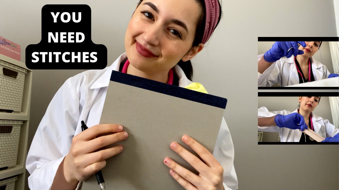 ASMR| Medical Exam| Urgent care, You Need Stitches! (soft spoken, personal attention, relaxation)
