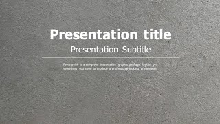 concrete ppt moving template