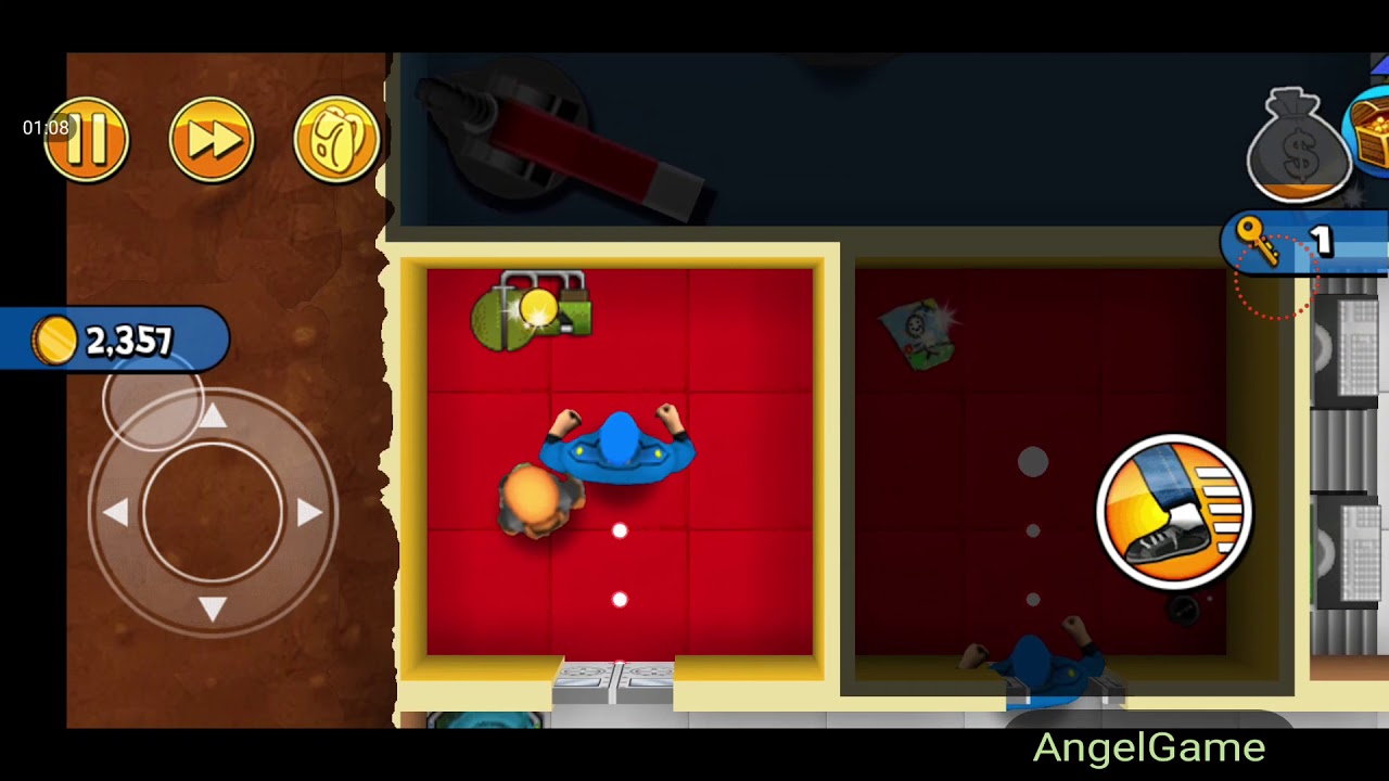 Robbery Bob - Bonus Chapter (Challenge) Level 1 Gameplay Video