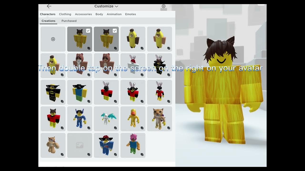 How to make your screen fullscreen o your Roblox avatar - YouTube