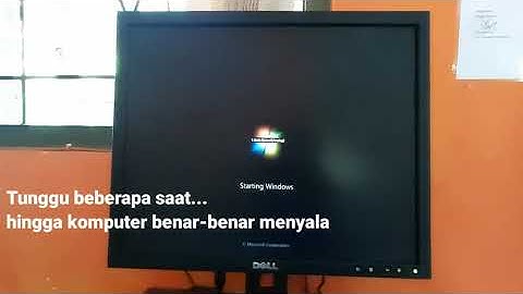 Prosedur Menyalakan Komputer dengan Benar Informatika Kelas 7