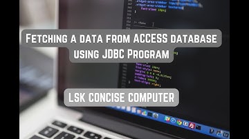 Fetching a data from ACCESS database using JDBC Program