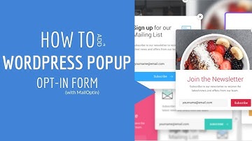 How To Add An Email Newsletter WordPress Plugin Or Popup (Free In 2018)