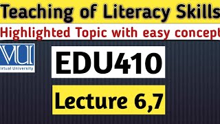 EDU410 short lecture 6,7|Edu410 midterm preparation|All mcqs, short, long question|Easy concept