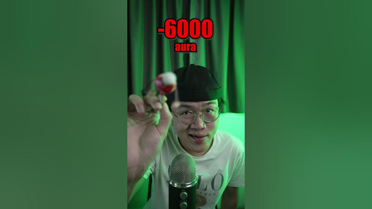 you have -10,000 AURA 💀 #asmr