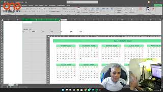 Caledario en excel, en este video se muestra como realizar un calendario