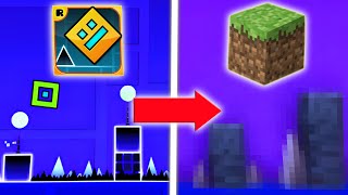 GEOMETRY DASH DANS MINECRAFT !?