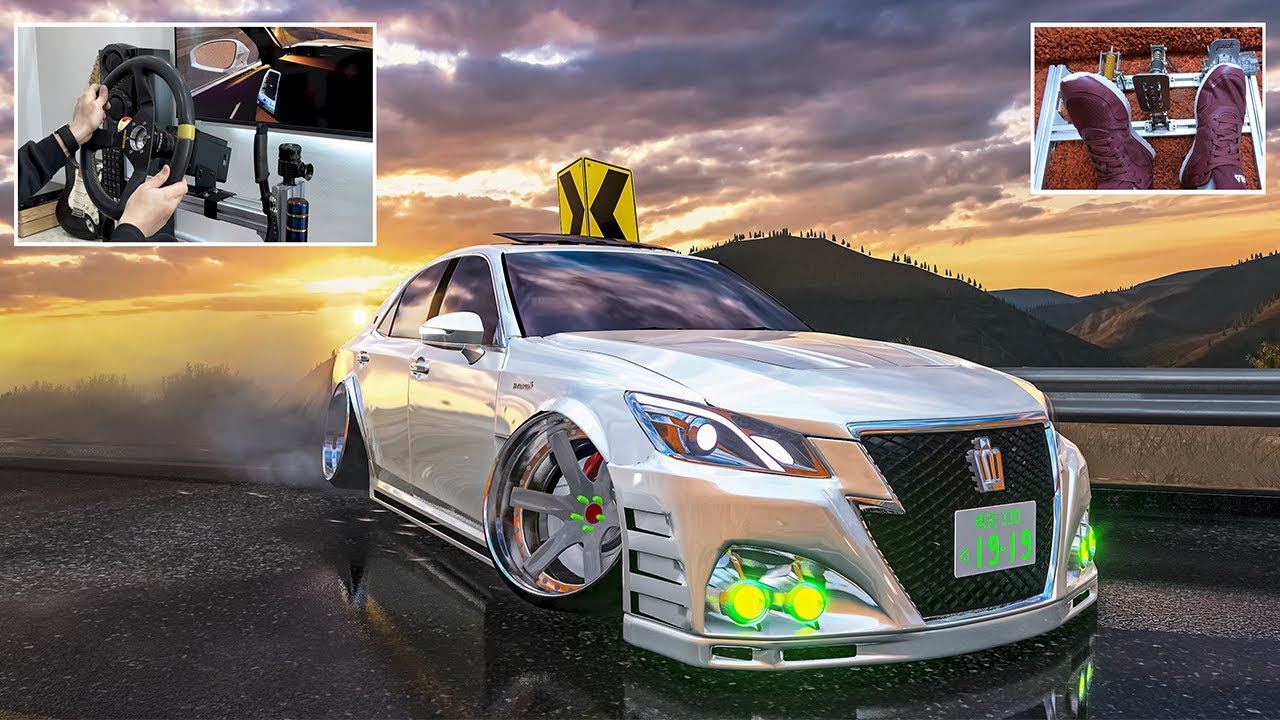 Toyota Crown Drifting - LA Canyons w/ Traffic | Assetto Corsa Max ...