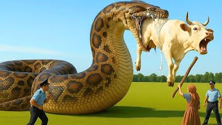 Brave Heroes Fight Giant Python to Save an Autistic Cow ๐๐ Net Worth