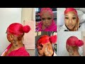 DYING NATURAL HAIR PINK*NO BLEACH* |Skunk Strip| FIRST TIME LOL