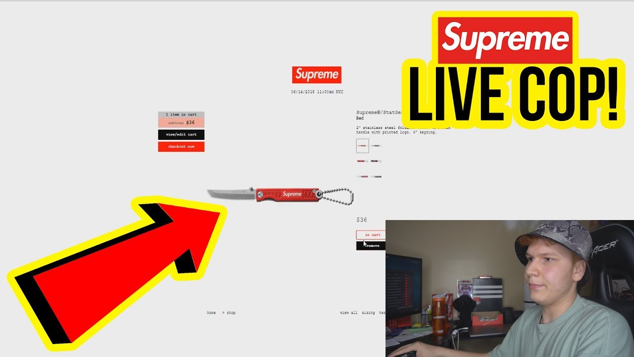 SUPREME SS18 WEEK 17 LIVE COP! Supreme Nike (Manual)