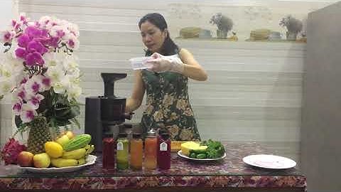 VIDEO 01: NƯỚC ÉP THANH LONG-DƯA HẤU-THƠM; CẢI BÓ XÔI,KALE,DƯA LEO,THƠM,CHANH VÀNG