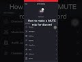 How to make a mute role in discord