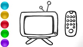 Cara Menggambar Televisi Untuk Anak Tk