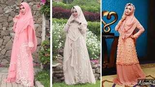 Ide Model Baju Gamis Pesta Brokat Premium Terbaru 2020/2021 Cocok Untuk Acara Pernikahan