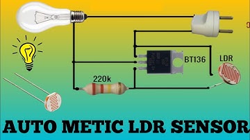 How To Make Simple Automatic Night Lamp With BC547 Transistor LED Night Light LDR Project